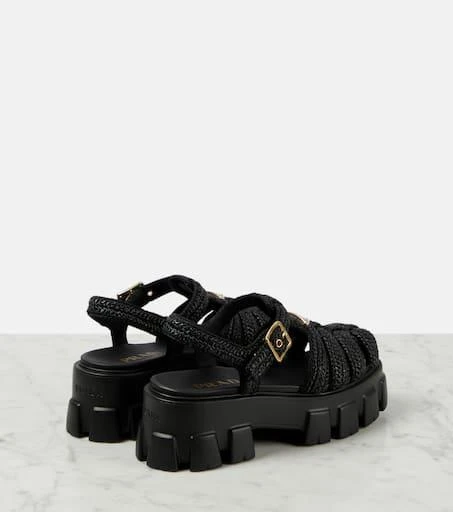 Prada Monolith platform sandals 3