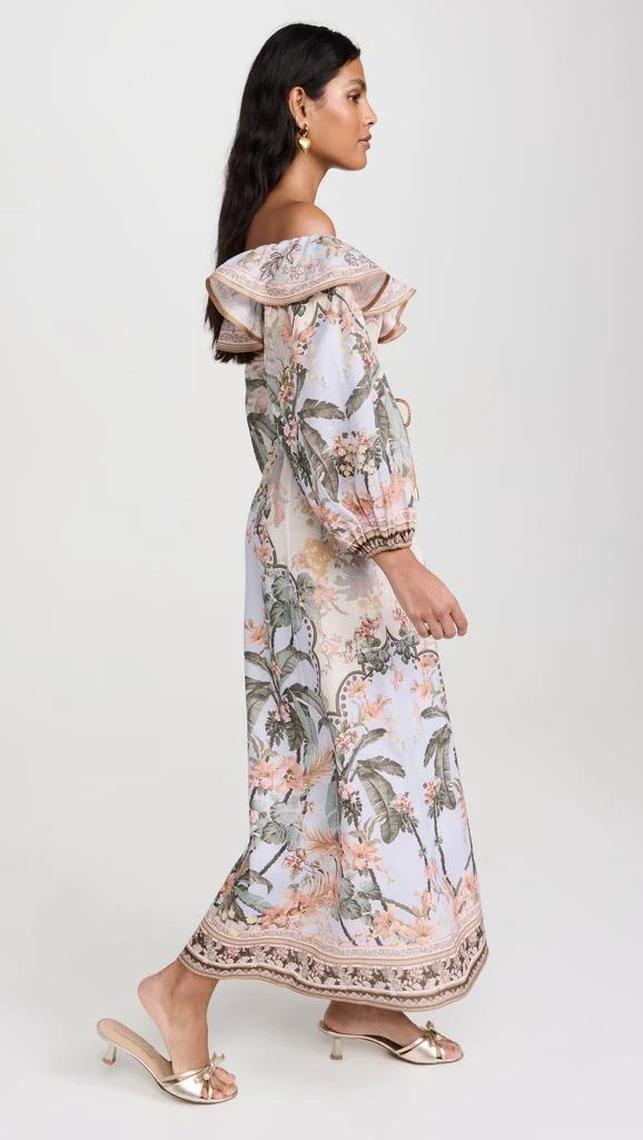 Zimmermann Wylie Off-Shoulder Midi Dress 4