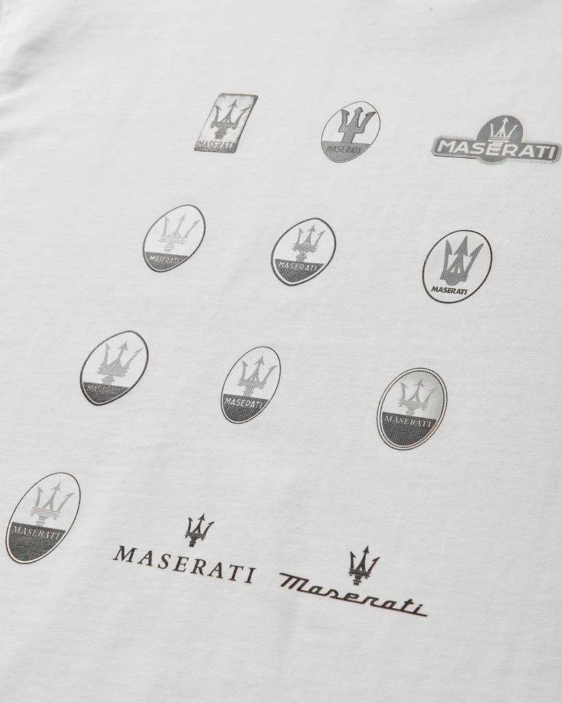 Maserati Men's Heritage Long Sleeve T-Shirt White 4