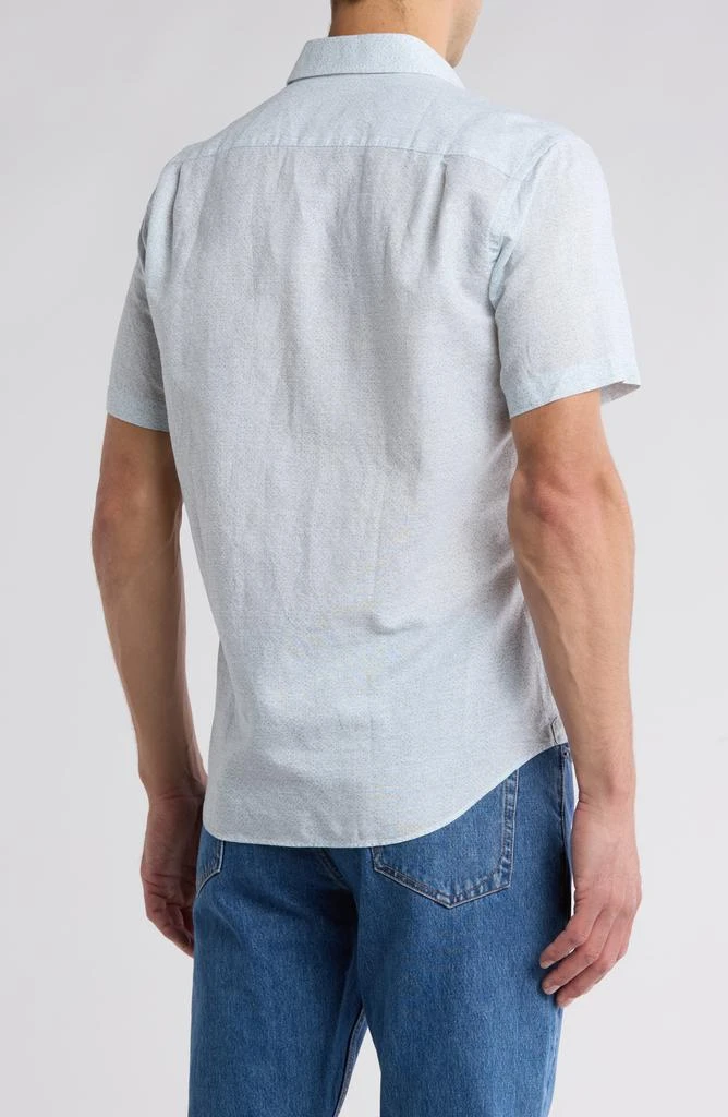 David Donahue Neat Casual Short Sleeve Button-Up Shirt 2