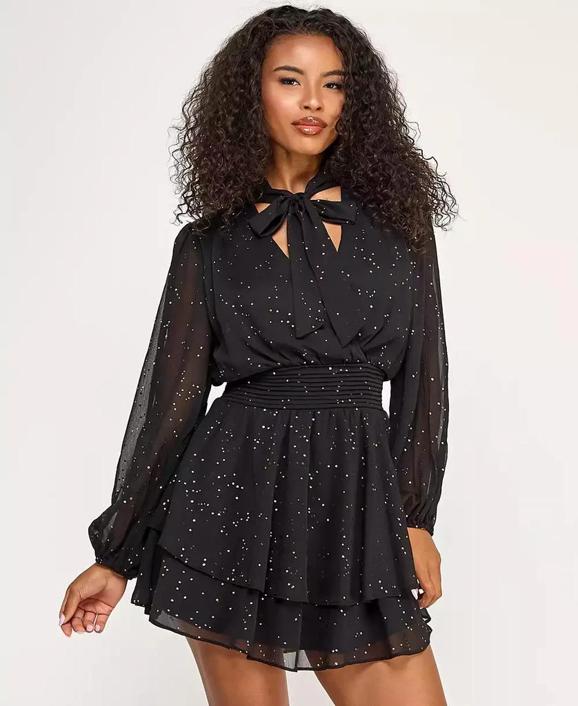 Juniors' Long Sleeve Foil Dot Tie Dress On Sale Now with Up to 40% Off | Discover Exclusive Deals & Savings at BeyondStyle Authentic City Studios dress|juniors|women|dresses|clothe with Limited-Time Discounts, Juniors' Long Sleeve Foil Dot Tie Dress On Sale Now with Up to 40% Off | Discover Exclusive Deals & Savings at BeyondStyle Authentic City Studios dress|juniors|women|dresses|clothe with Limited-Time Discounts,