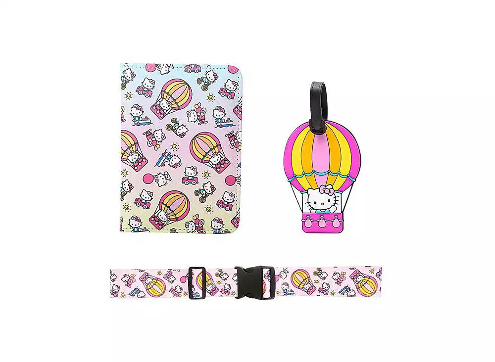 Disney Hello Kitty Sanrio Passport Holder, Luggage Tag, Luggage Strap Gift Travel Set