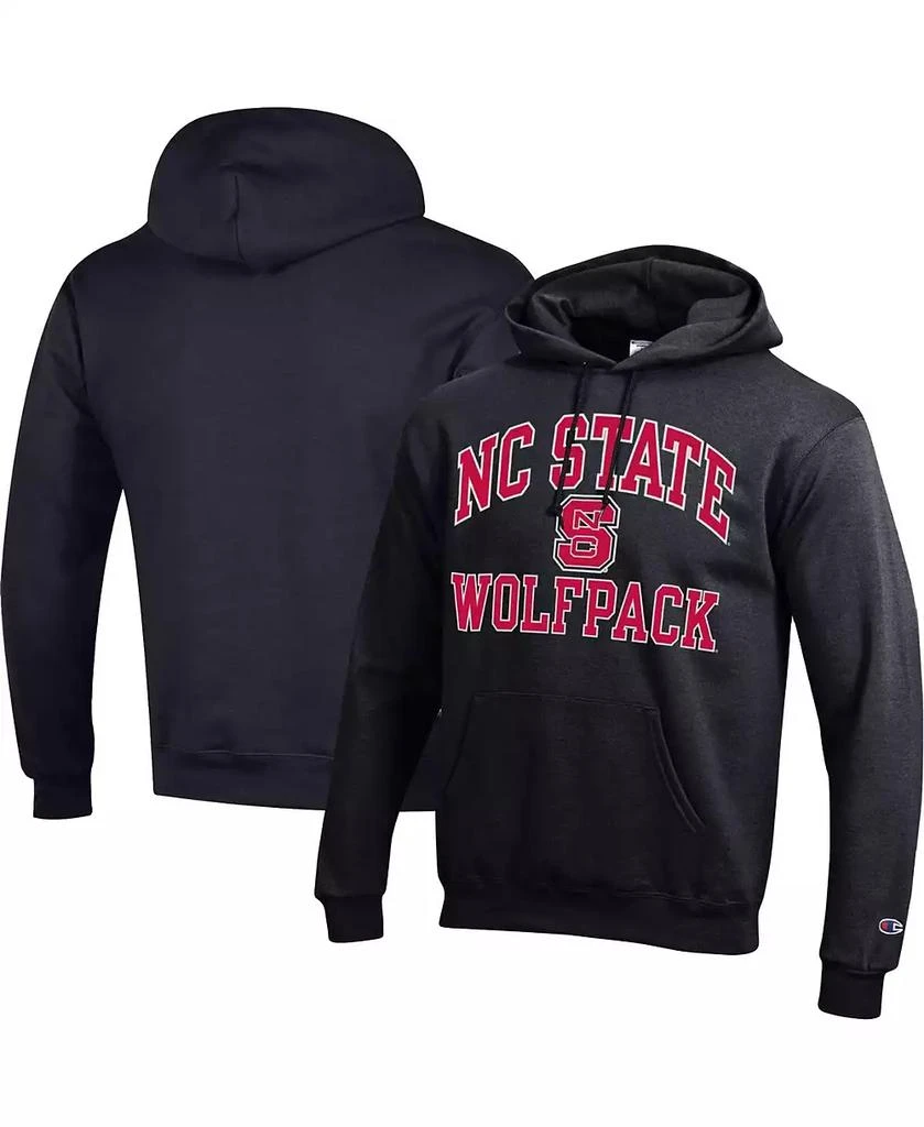 CHAMPION Men's Black NC State Wolfpack High Motor Pullover Hoodie 1