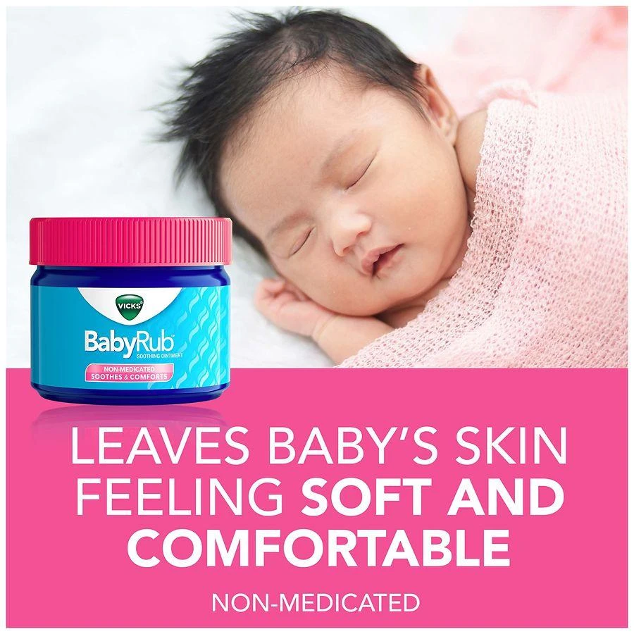 Vicks Non-Medicated Soothing Chest Rub Ointment Eucalyptus, Lavender, Aloe Vera 7
