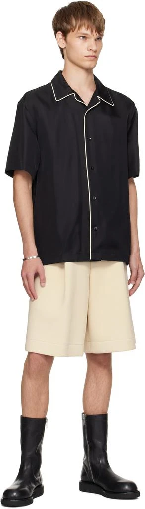 Jil Sander Black Fluid Viscose Shirt 4