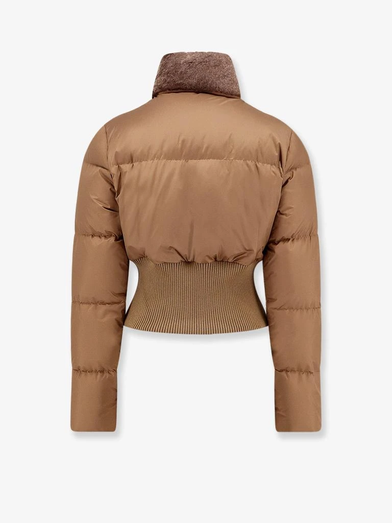 Fendi Technical fabric and shearling down jacket 2