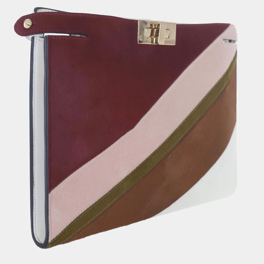 Fendi Fendi Pony Hair Peekaboo Clutch 4