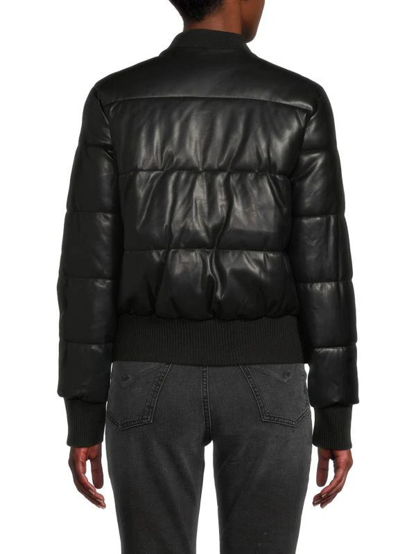 Calvin Klein Faux Leather Puffer Jacket 2