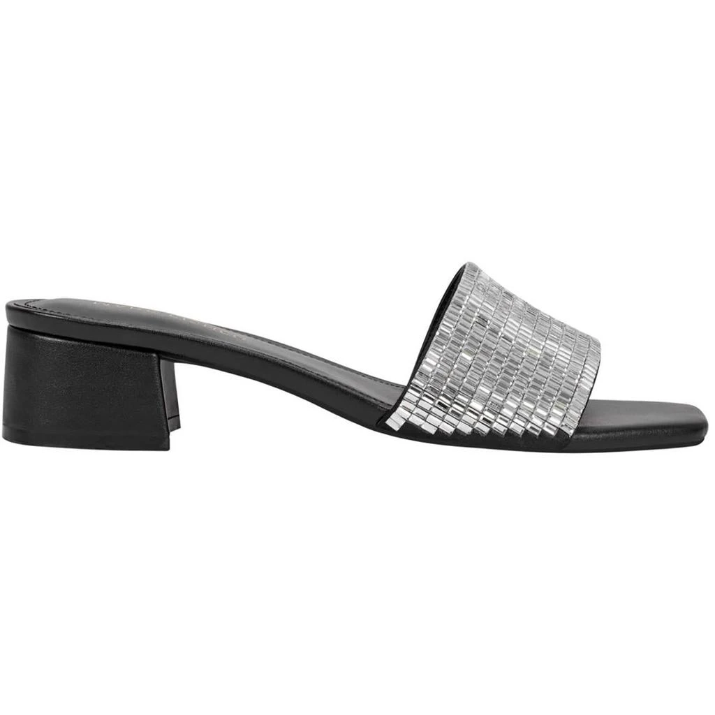 Marc Fisher Womens Rhinestone Man Made Slide Sandals 2