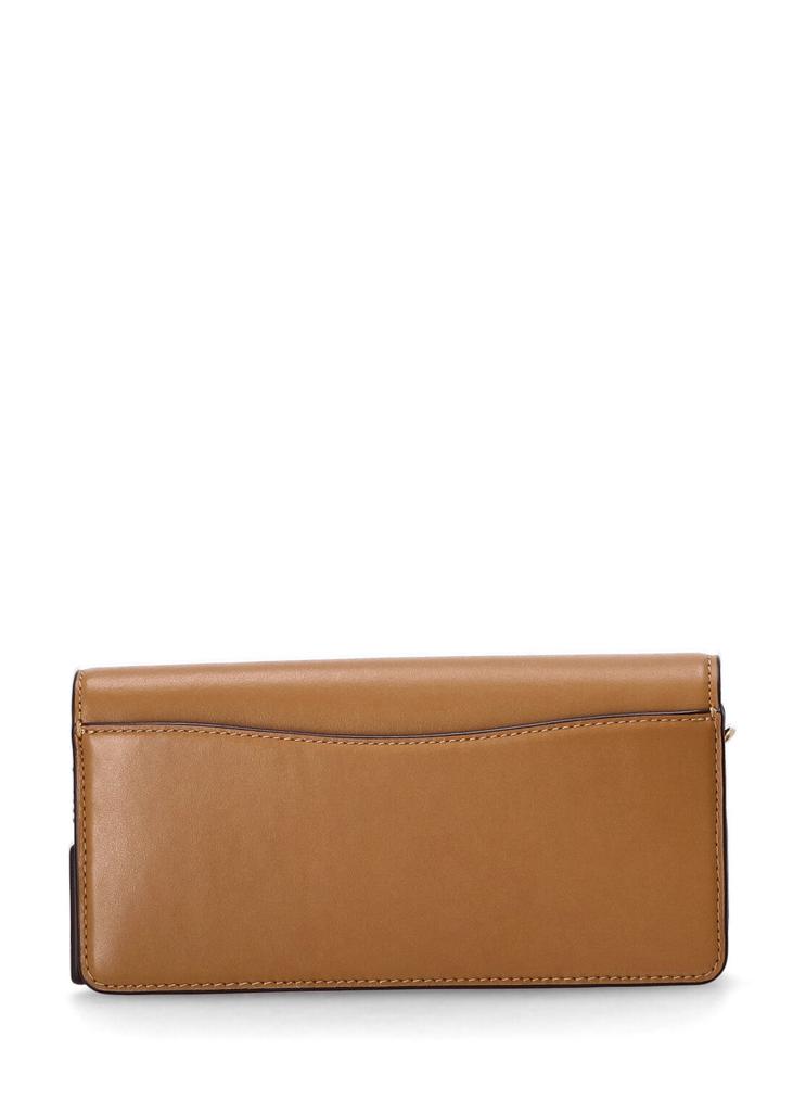 Coach Refined Calf Leather Essential Long Wallet On Chain