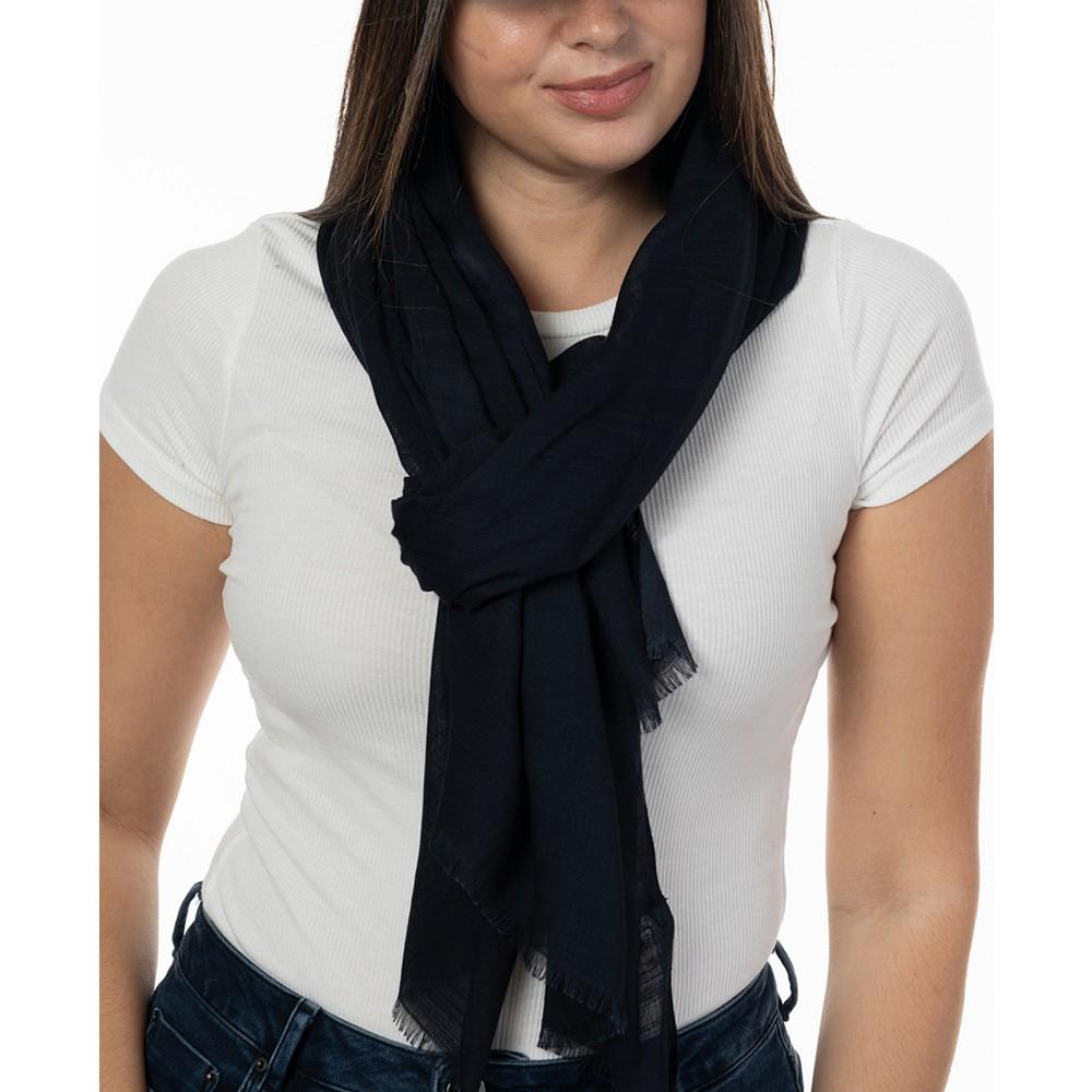 On 34th Women's Soft Sheen Fringe-Trim Scarf, Created for Macy's