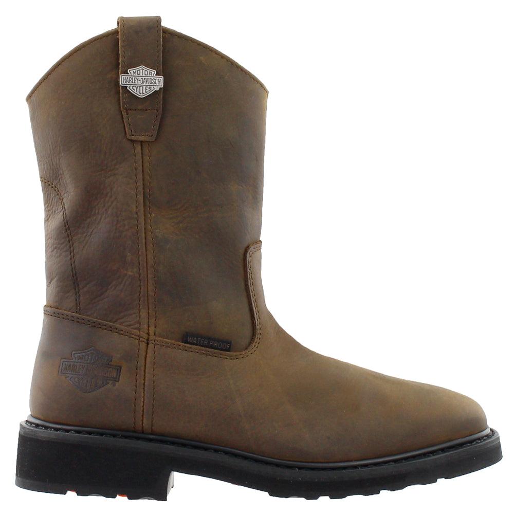 Harley Davidson Altman Pull On Square Toe Boots