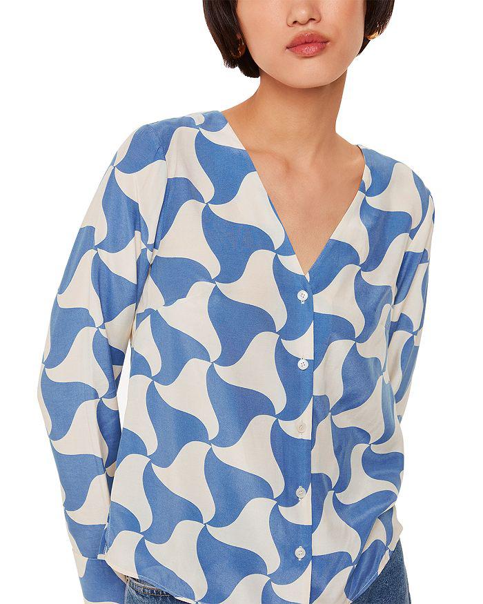 Whistles Spun Triangle Blouse