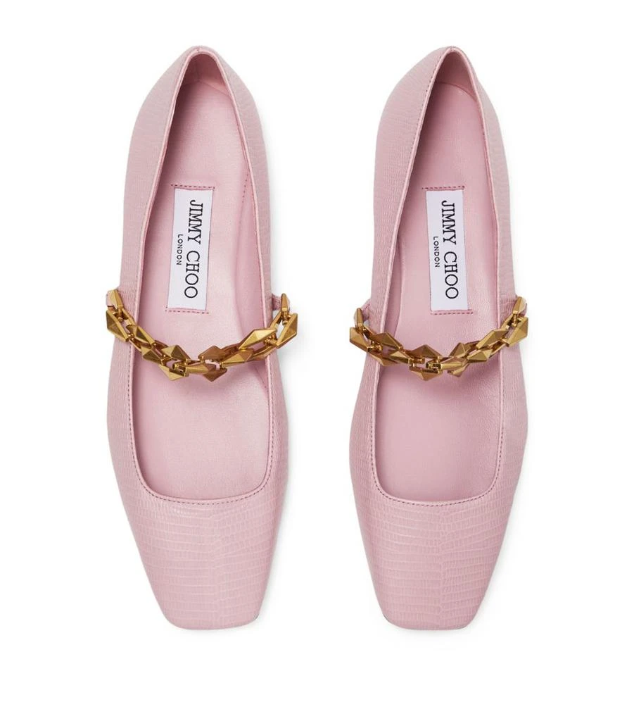 Jimmy Choo Diamond Tilda Leather Ballet Flats 3