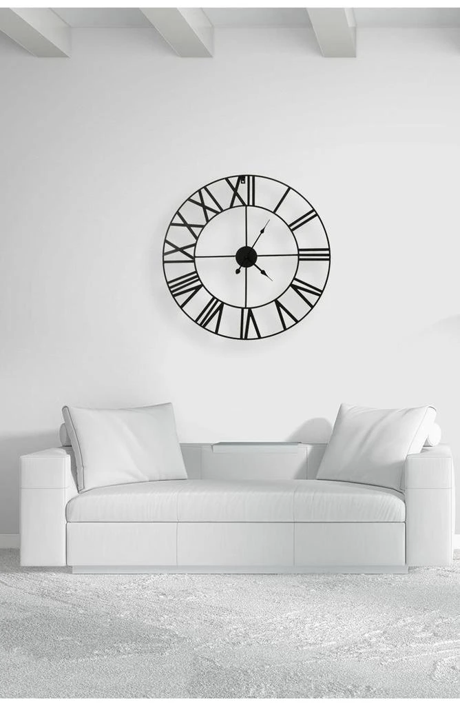 SORBUS Black Wall Clock 2