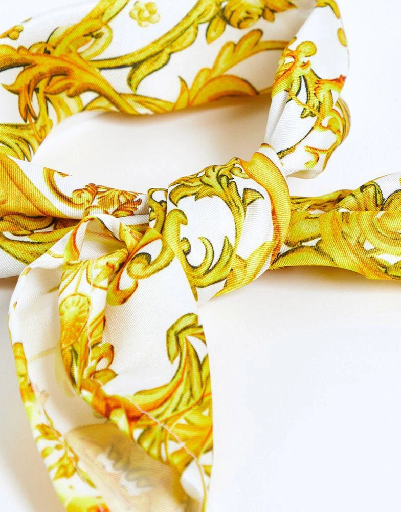 Topman Topman bandana neck tie in gold 4
