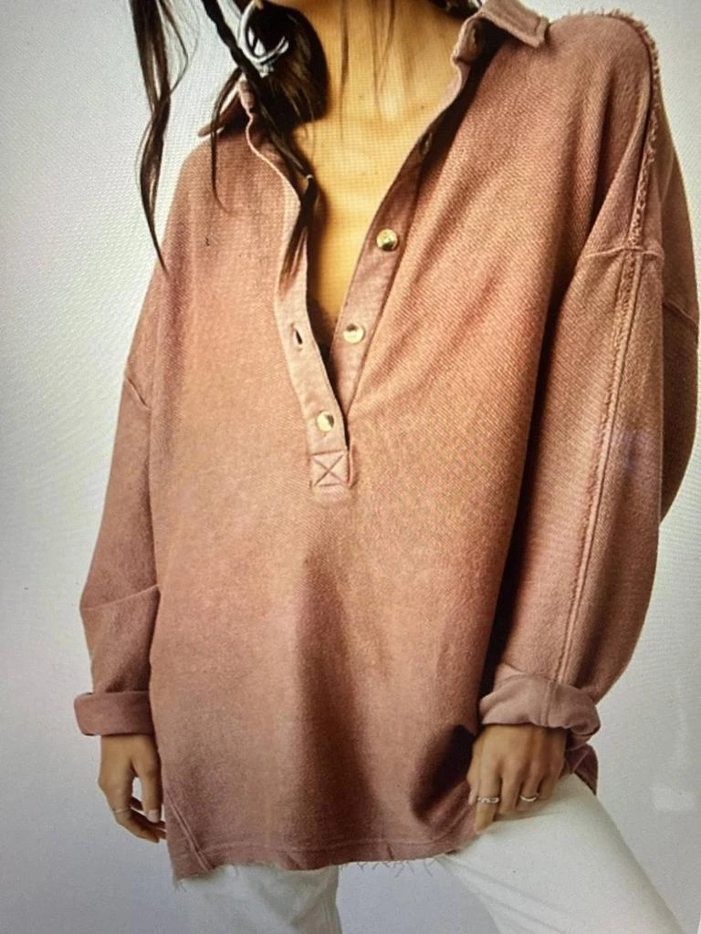 Free People Willow Polo In Antique Oak