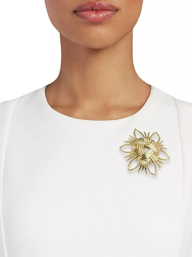 Kenneth Jay Lane Abstract Sunburst Pin 2