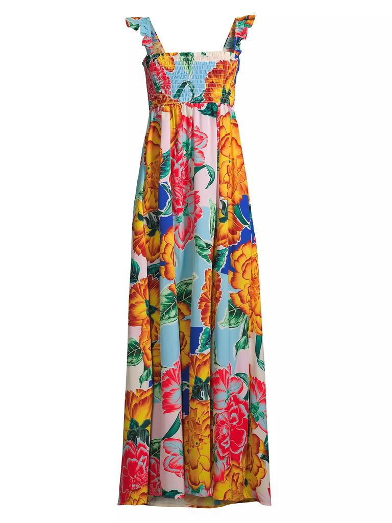 Agua Bendita Fiorever Leandra Floral Maxi Dress