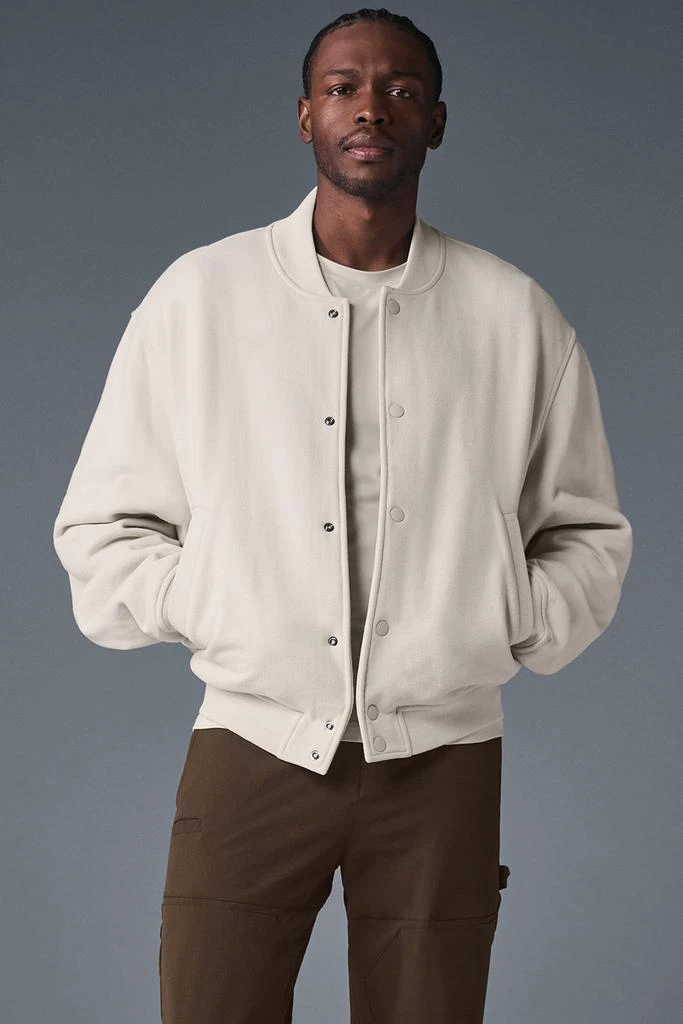 Alo Renown Varsity Jacket - Bone 1