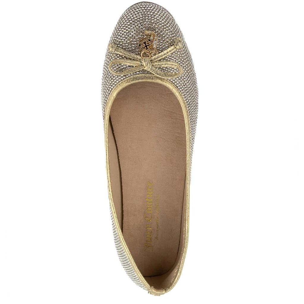 Juicy Couture Farrah Womens Metallic Embellished Ballet Flats 2