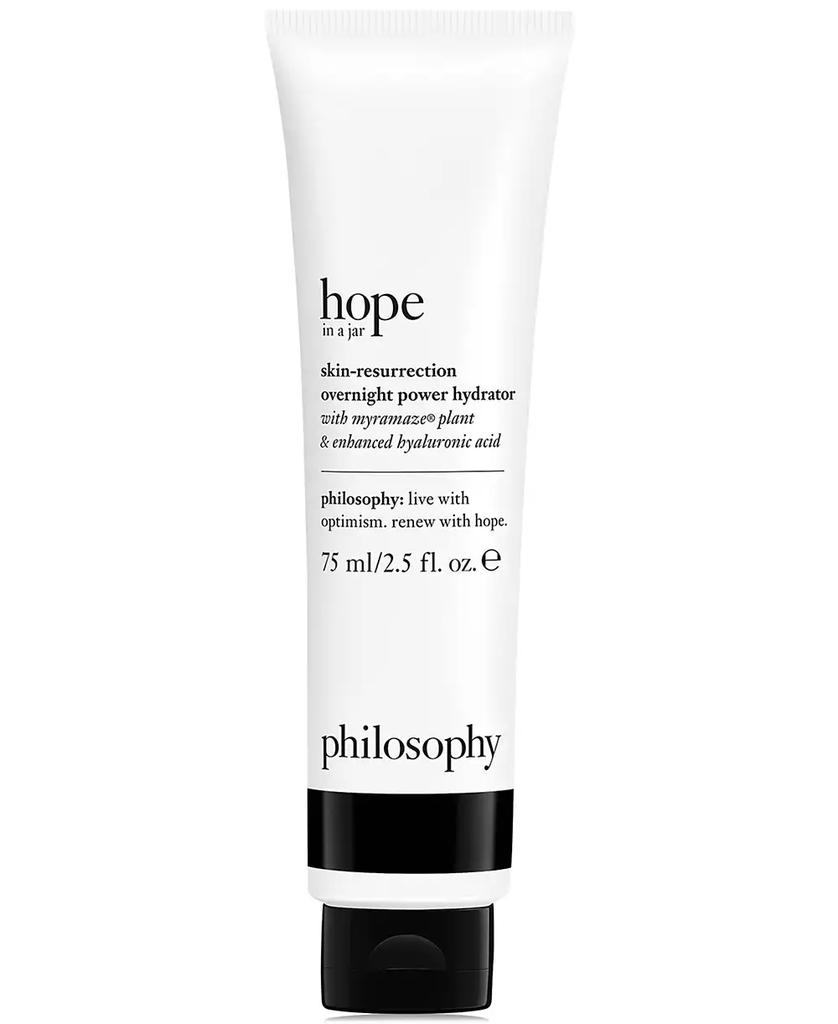 philosophy hope in a jar skin-resurrection overnight power hydrator with myramaze plant & enhanced hyaluronic acid, 2.5-oz.