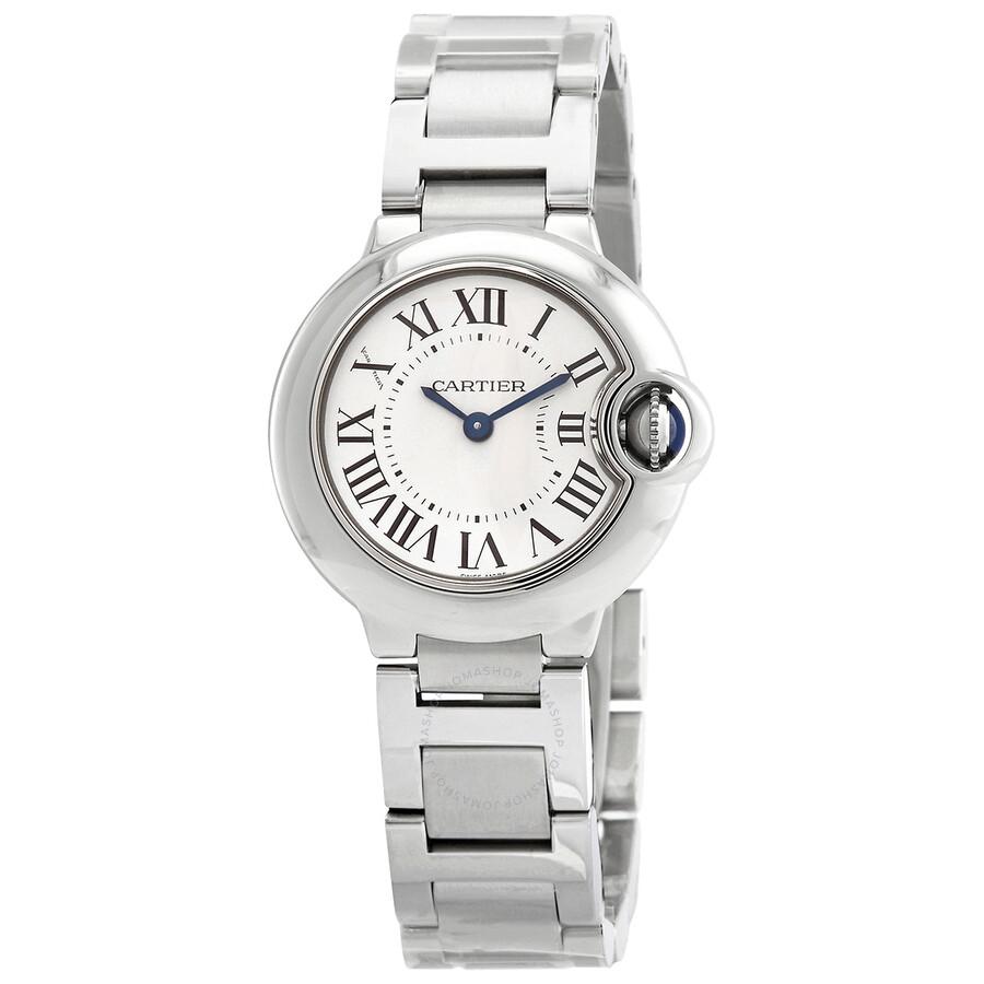 Cartier Ballon Bleu Quartz Silver Dial Ladies Watch WSBB0067