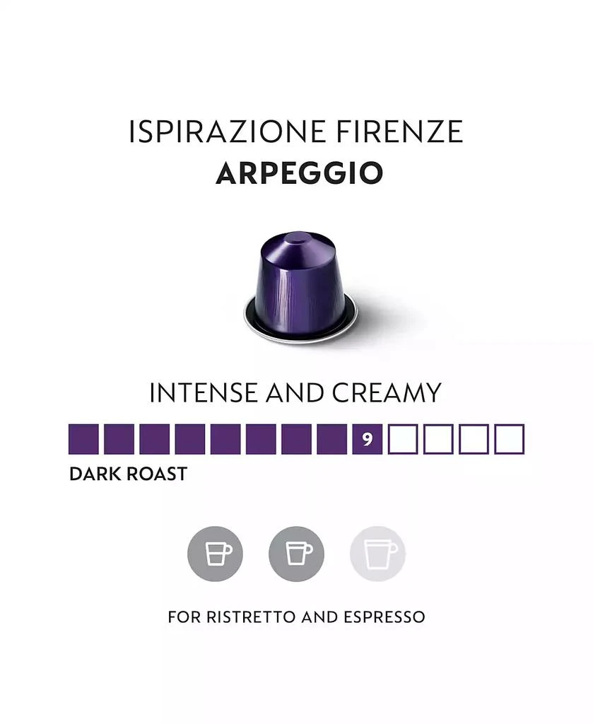 Nespresso Capsules OriginalLine,  Ispirazione Firenze Arpeggio, Dark Roast Espresso Coffee, 50-Count Espresso Pods, Brews 1.35 oz 3