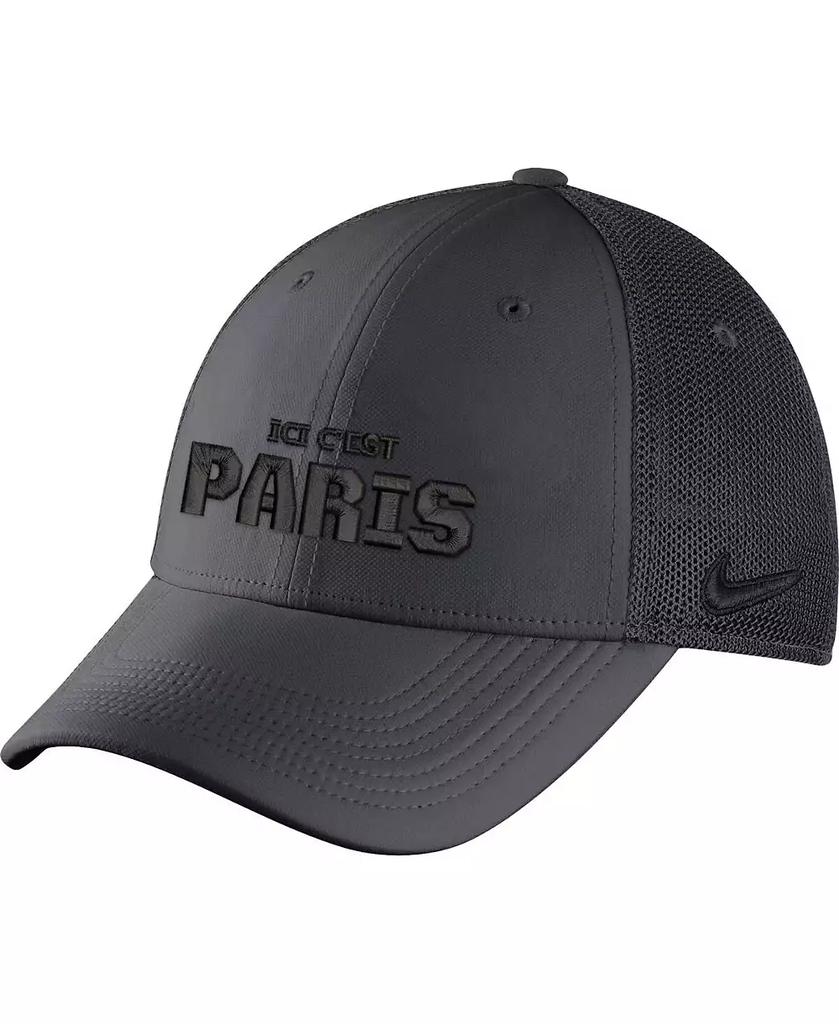 NIKE Men's Anthracite Paris Saint-Germain Legacy91 Aerobill Performance Flex Hat