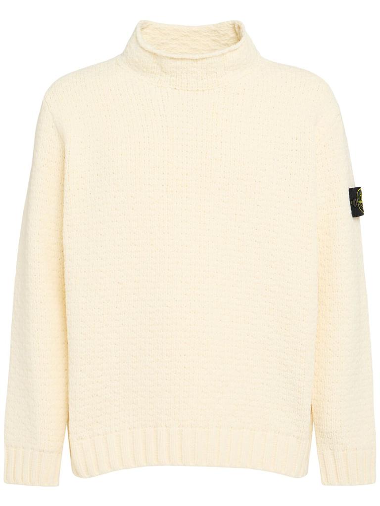 Stone Island Cotton Chenille Crewneck Sweater