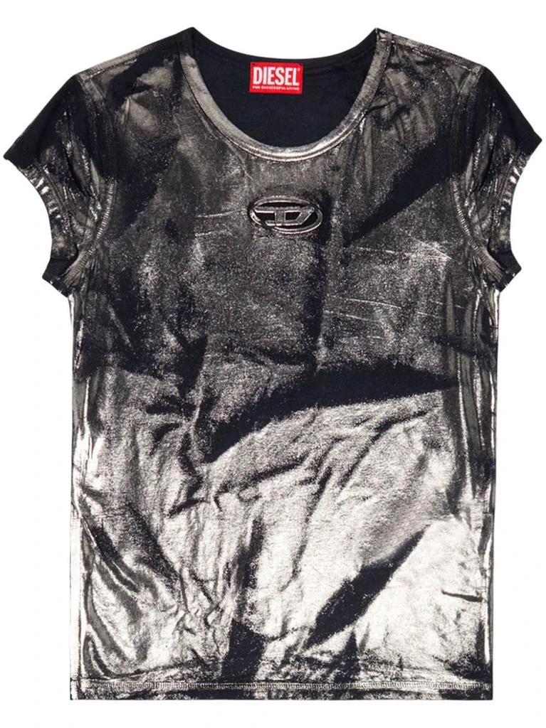 Diesel Diesel Stretch Metallic-Effect T-Shirt 1