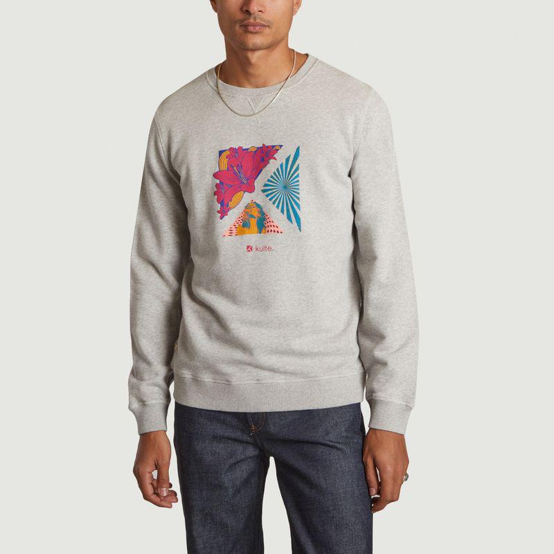 Kulte Tropical Sweatshirt Light Grey KULTE