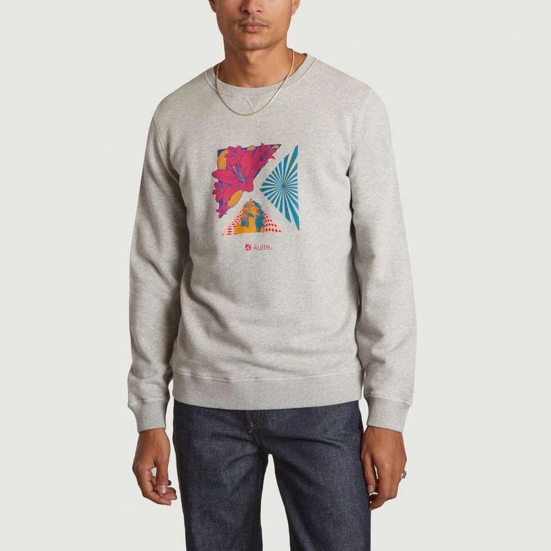 Kulte Tropical Sweatshirt Light Grey KULTE 1