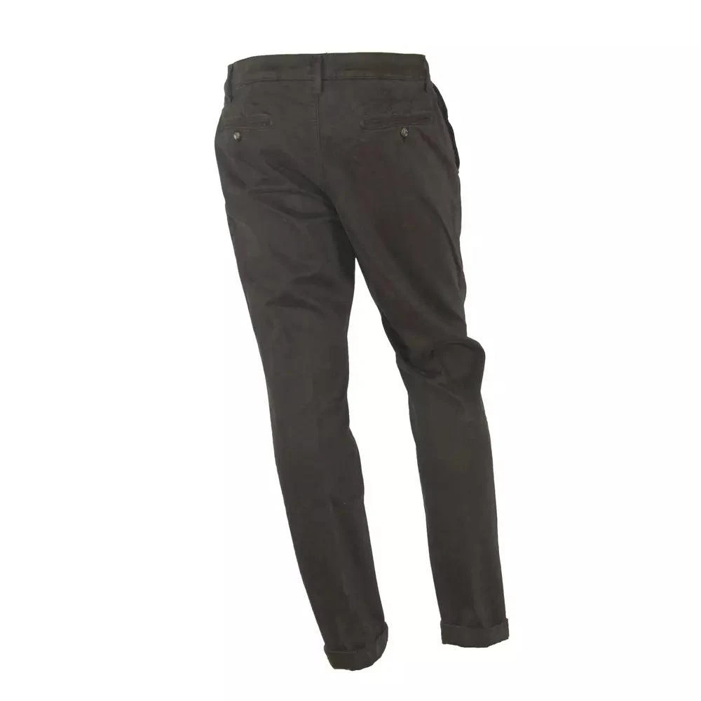 Made in Italy Made in Italy Brown Cotton Trousers 2