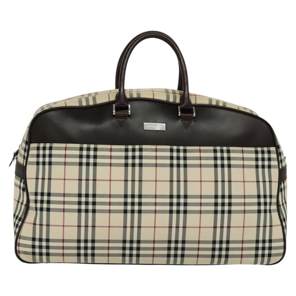 Burberry Nova Check Canvas Travel Bag (Pre-Owned)