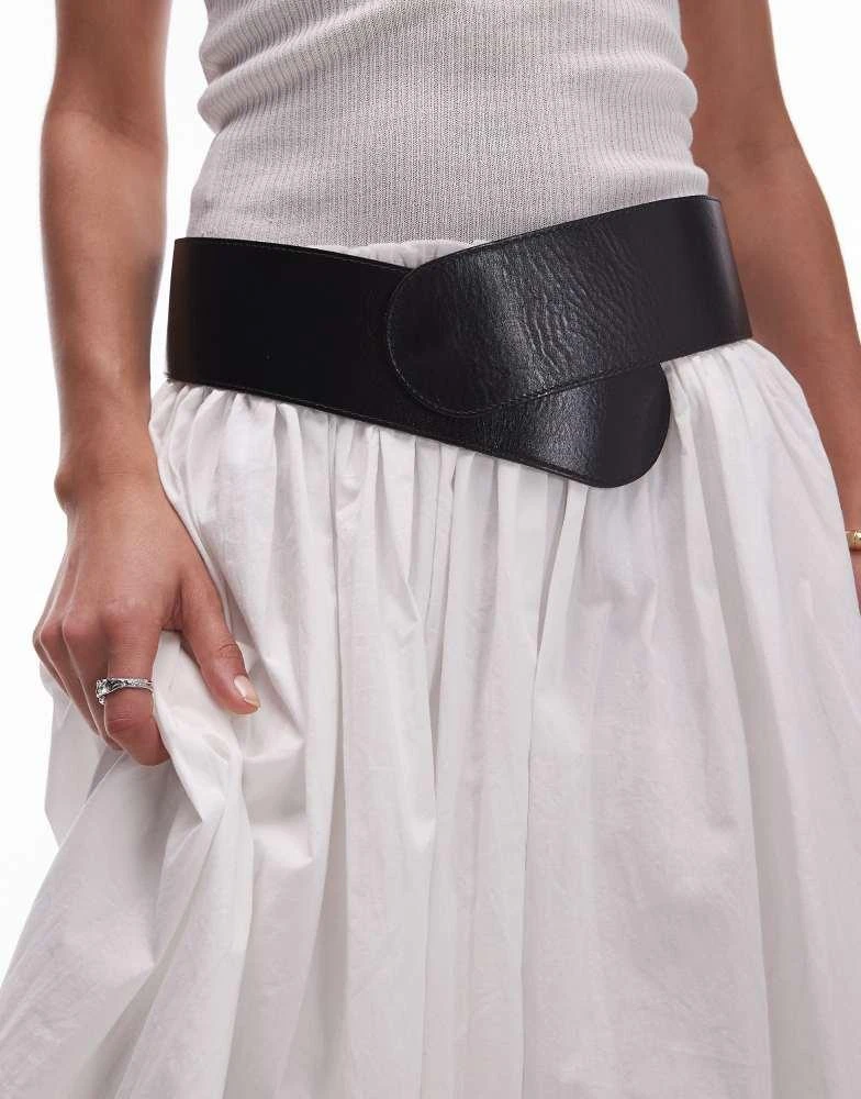 Mango Mango cinch waist belt in black 1