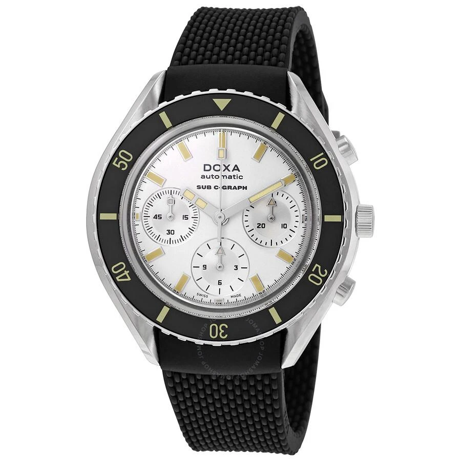 Doxa Sub 200 C-Graph Searambler Chronograph Automatic Silver Dial Men's Watch 798.10.021.20 1