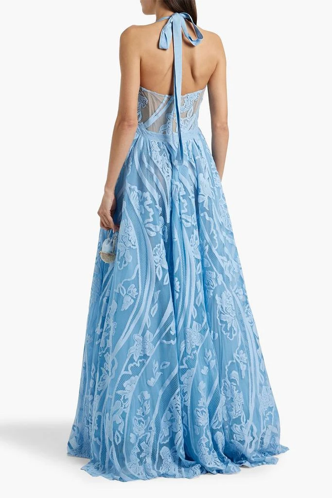Zuhair Murad Embroidered tulle halterneck gown 3