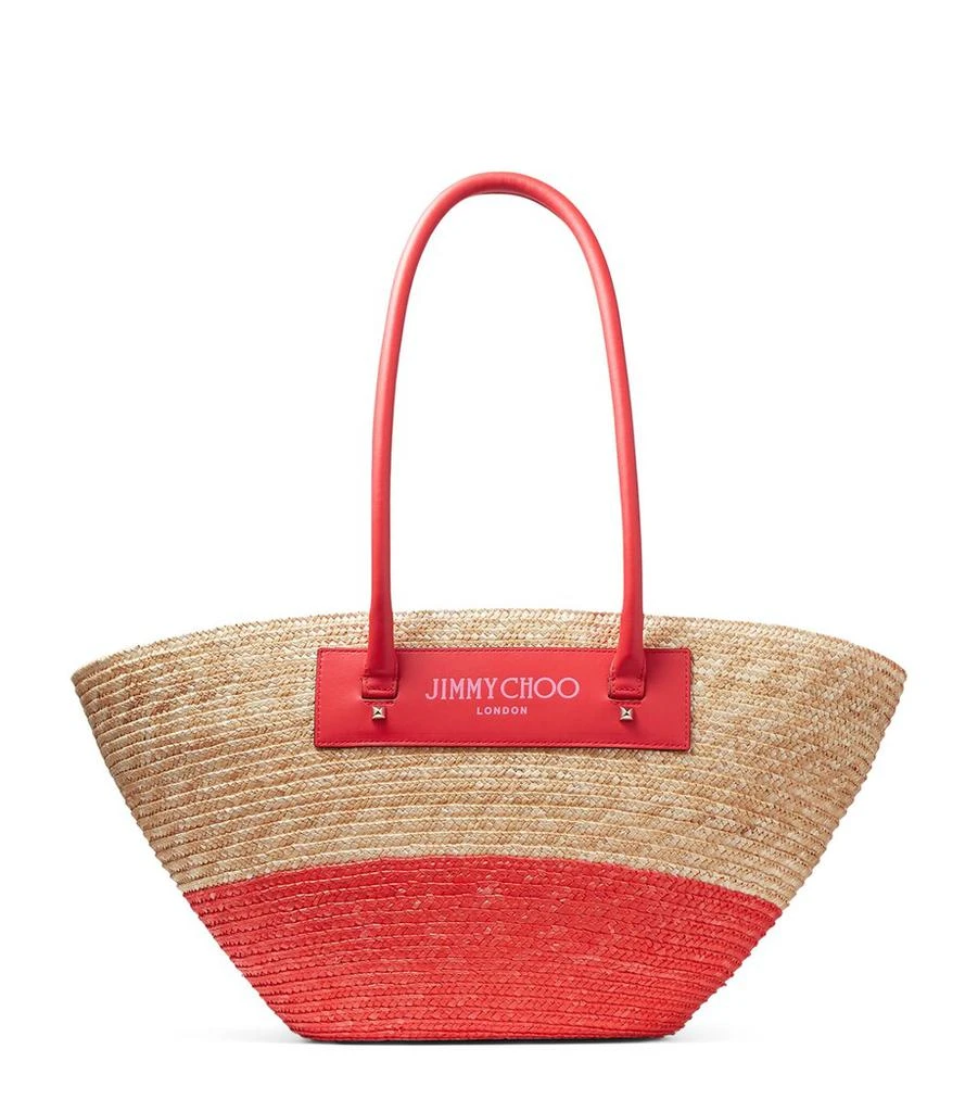 Jimmy Choo Beach Basket Tote Bag 1