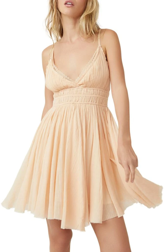 Free People Delia Asymmetric Raw Hem Cotton Dress 1