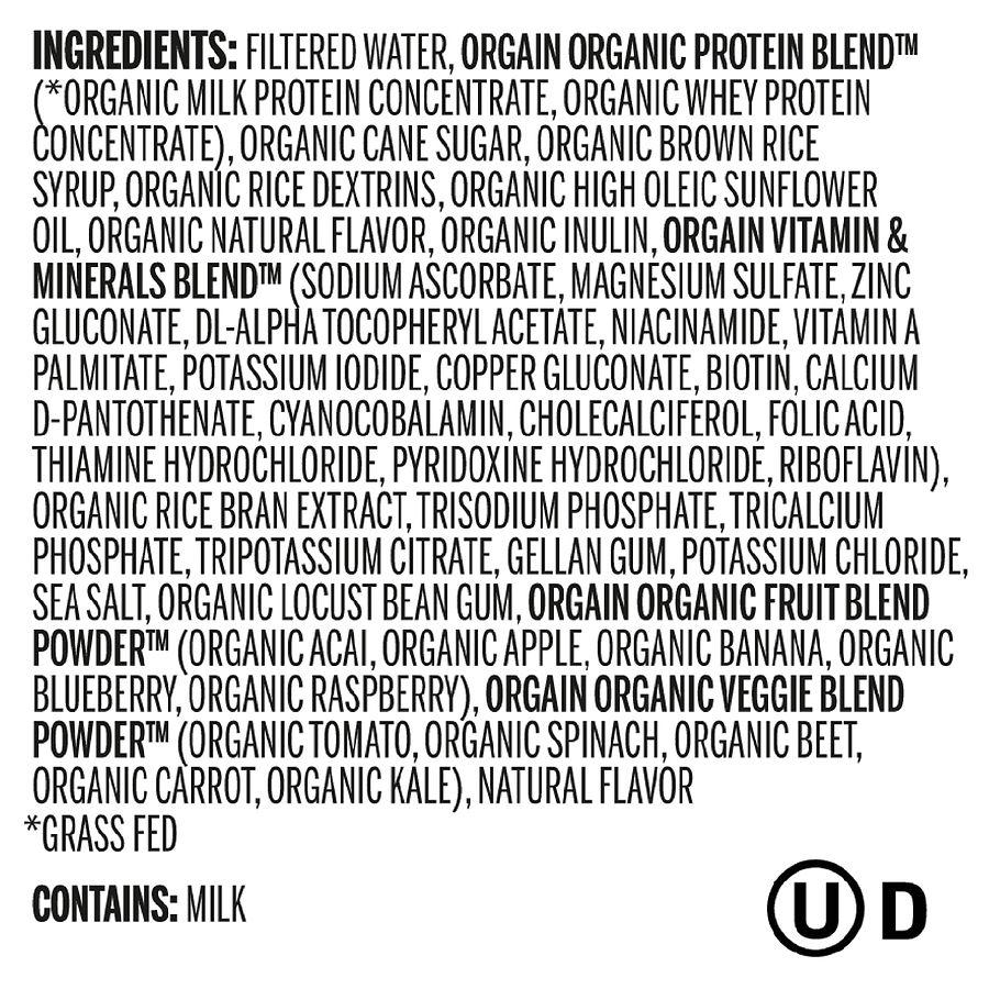 Orgain Organic Nutrition All-In-One Nutritional Shake Sweet Vanilla Bean