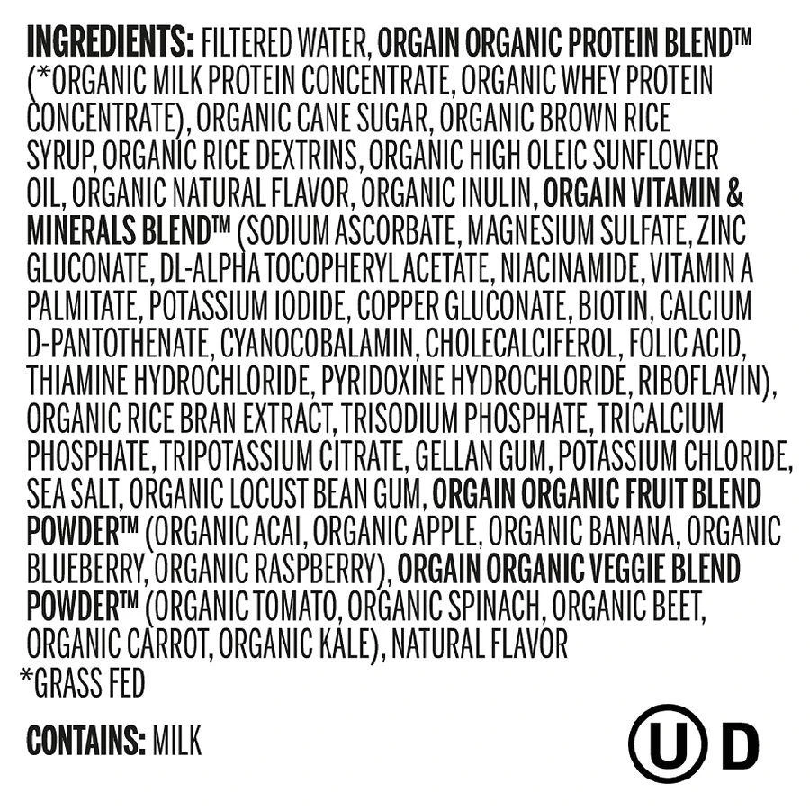 Orgain Organic Nutrition All-In-One Nutritional Shake Sweet Vanilla Bean 2