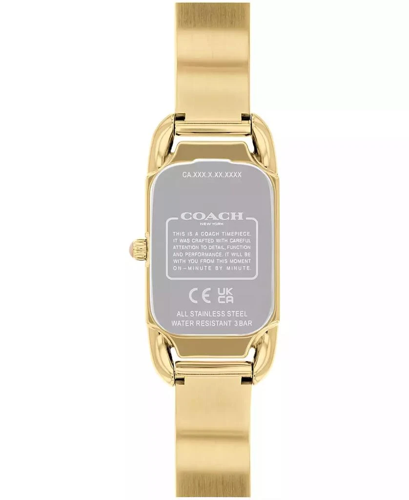 COACH Women's Cadie Rainbow Gold-Tone Stainless Steel Bangle Bracelet Watch 17.5mm x 28.5mm 3