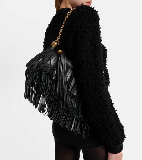 Chloé Chloé Foulard fringed leather shoulder bag 2