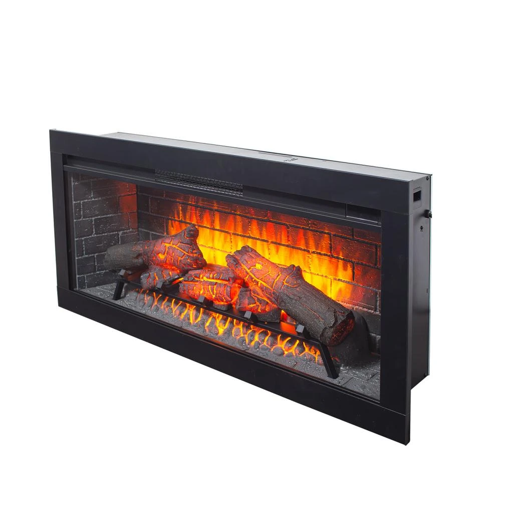 Streamdale Furniture Streamdale 42" Infrared Electric Fireplace with Removable Trim Kit Heater 4