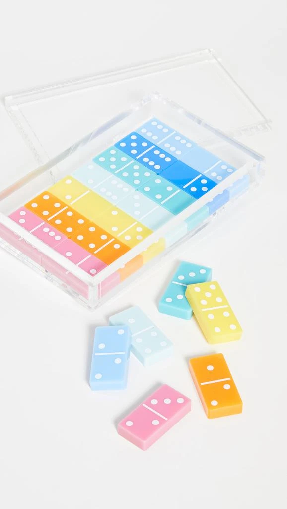 Tizo Design Tizo Lucite Multi Color Domino Set 1