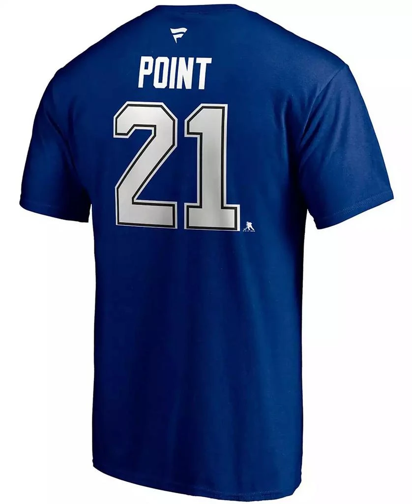 Fanatics Men's Brayden Point Big and Tall Blue Tampa Bay Lightning Authentic Stack Name and Number T-shirt 3