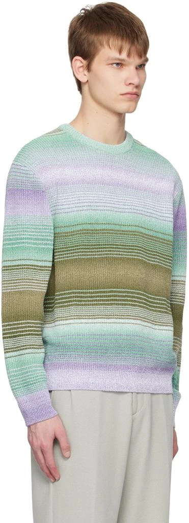 Solid Homme Multicolor Striped Sweater 2