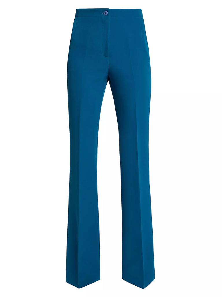 Santorelli Flared Pant In Tehno Crepe