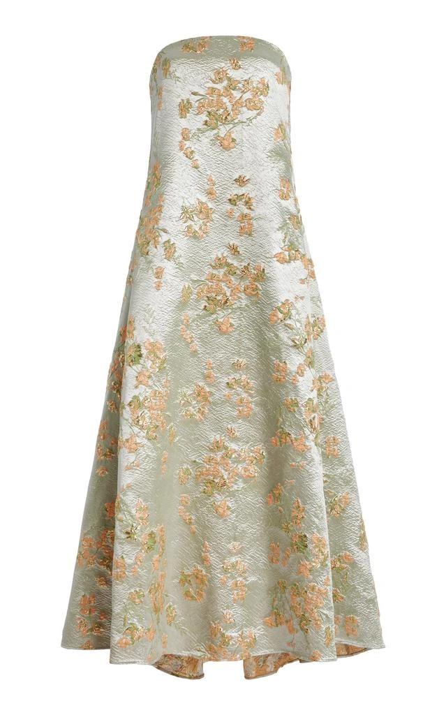 knee length dresses for ladies 1960's Bob Bugnand Couture Beaded Metallic Silk-Brocade Dress & Coat main image 1